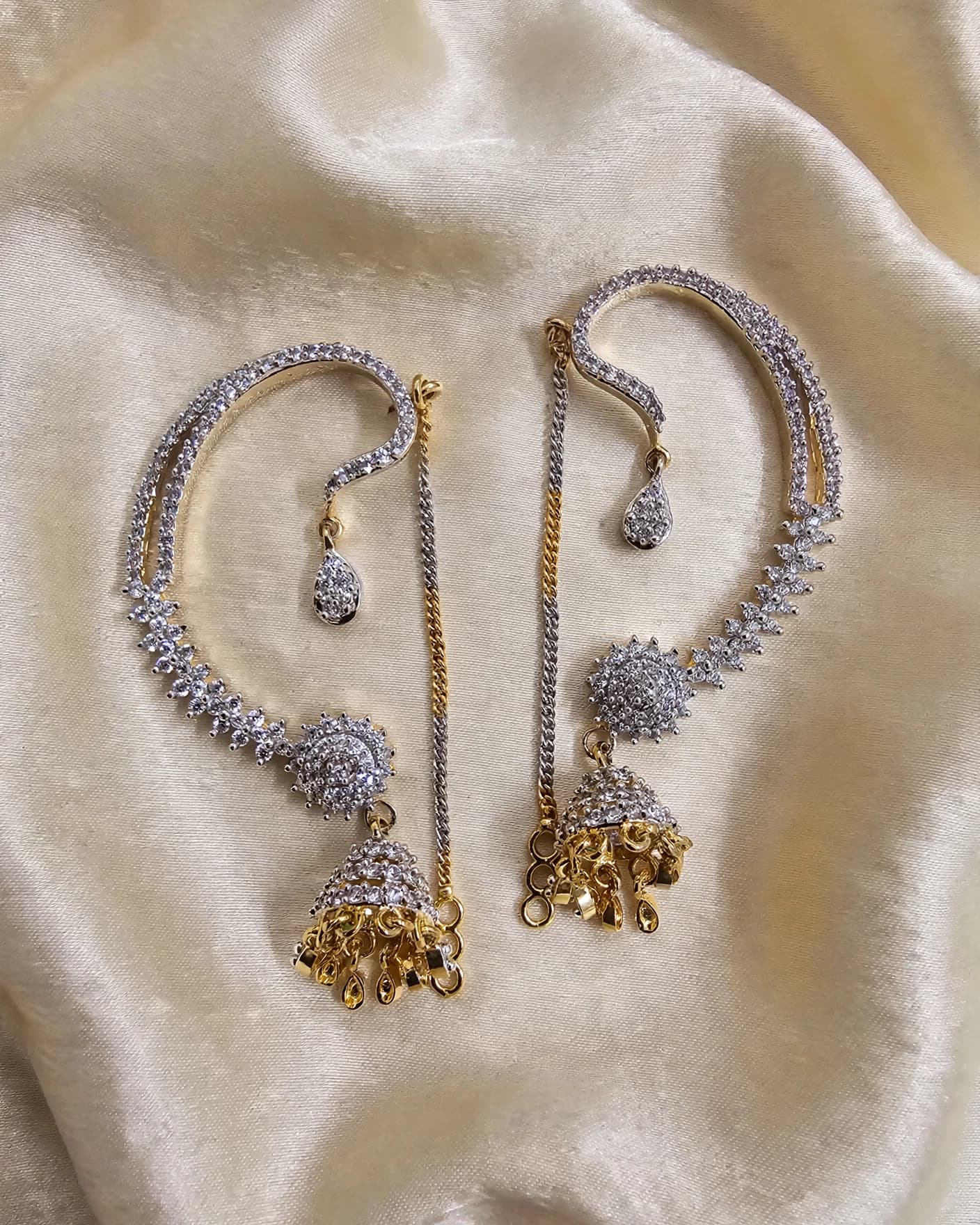 Sahara CZ Ear Cuff Earrings