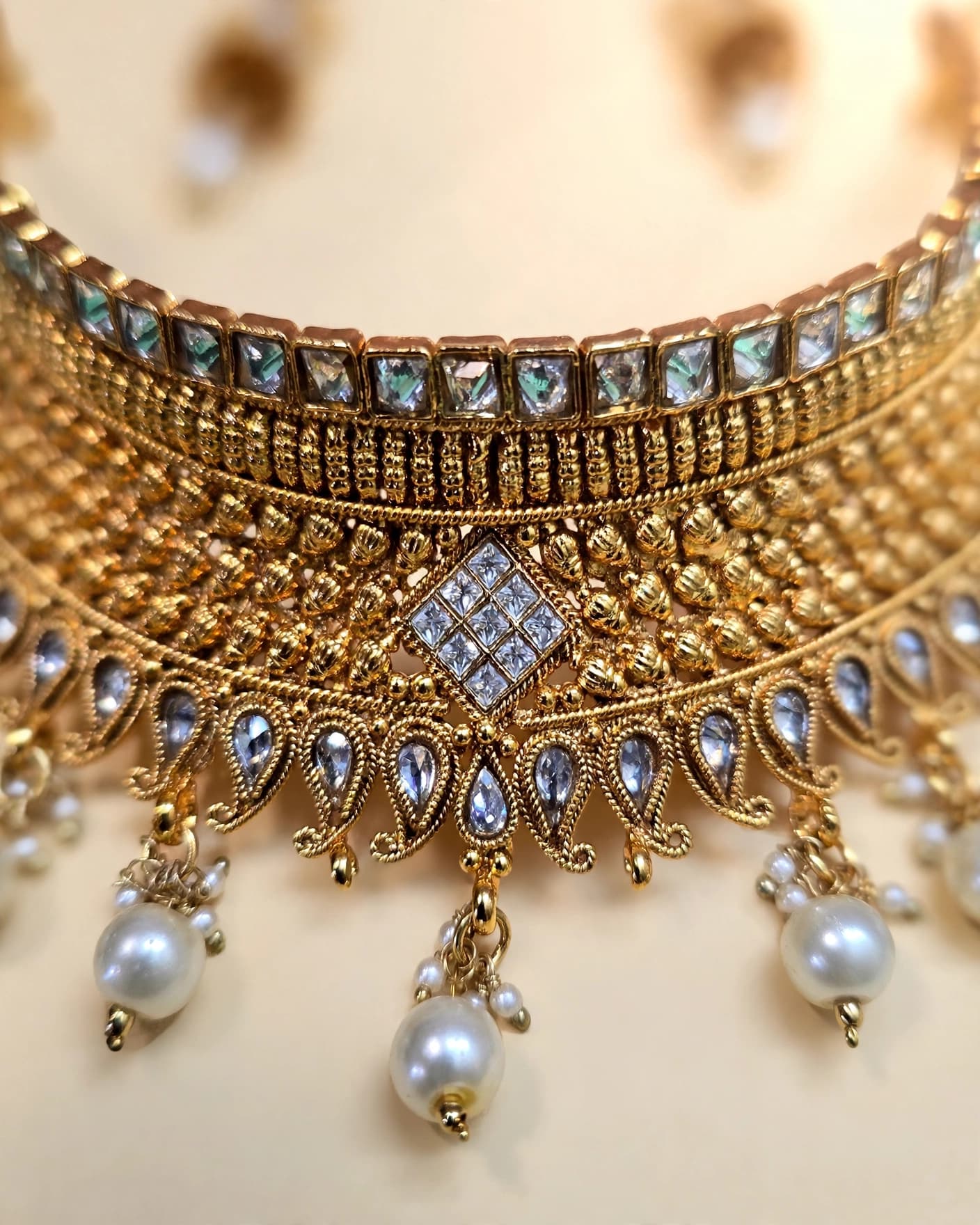Rukmini Bridal Pearl Choker Set