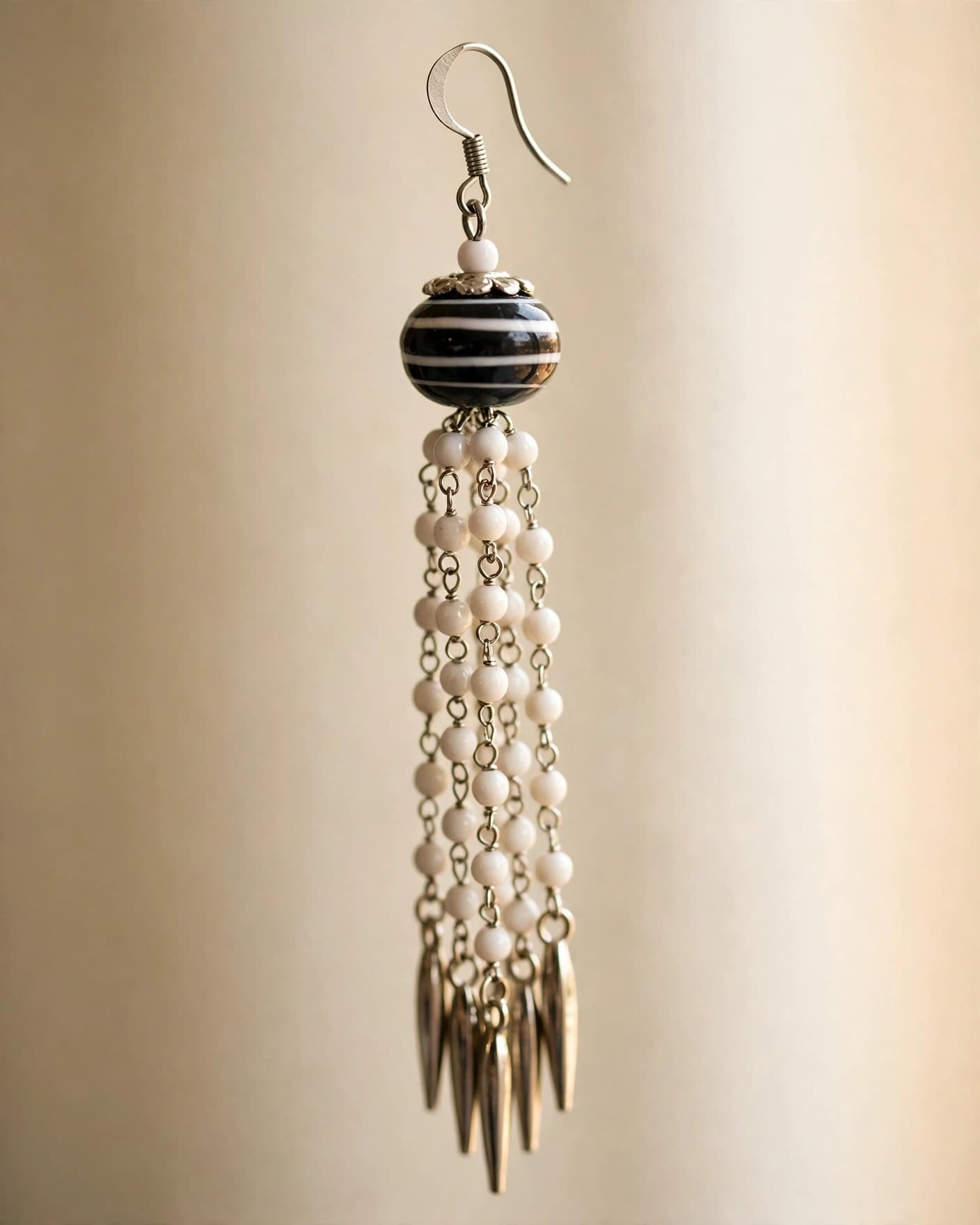 Zoya Beaded Tassel Earrings