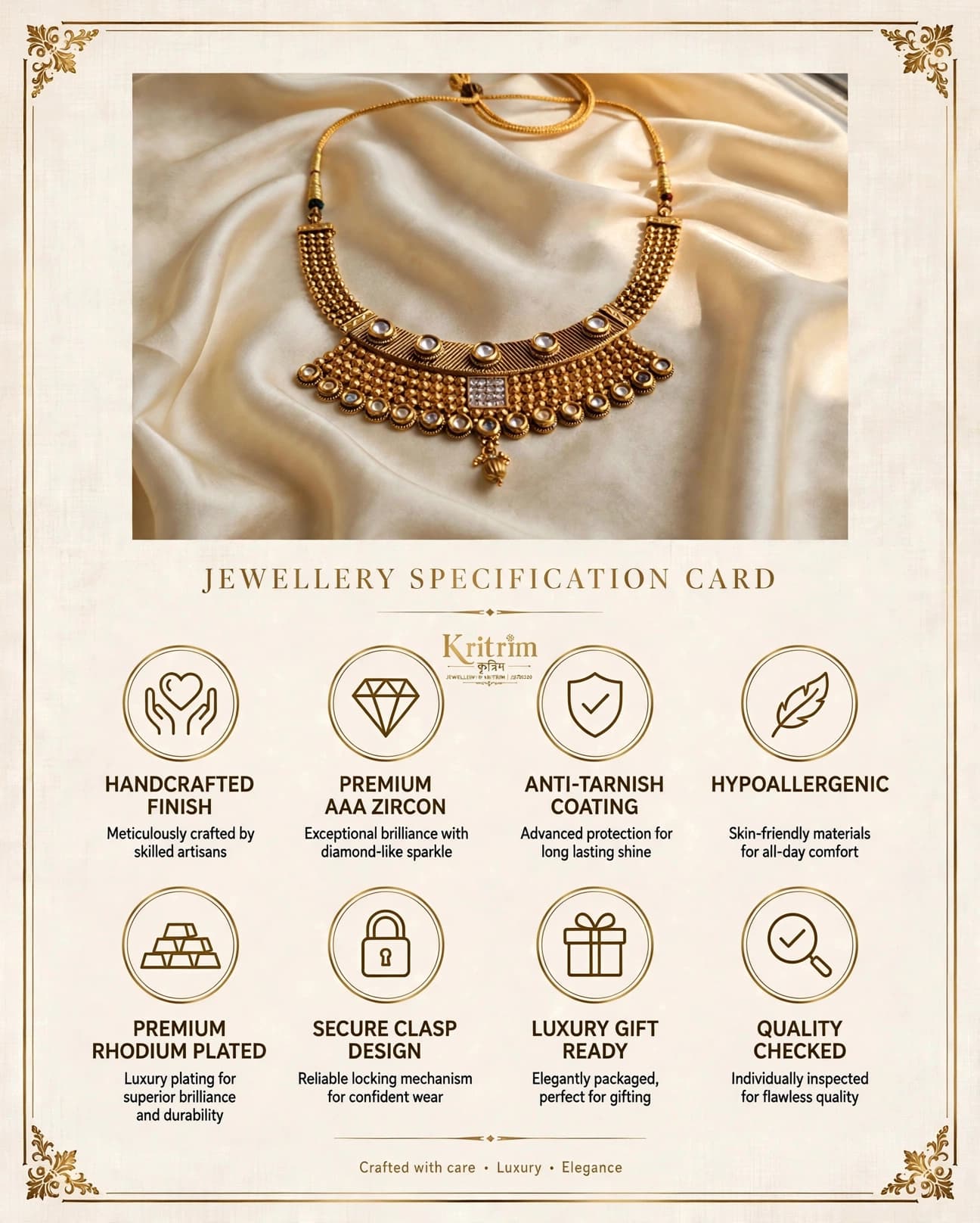 Meenakshi Temple Kundan Choker