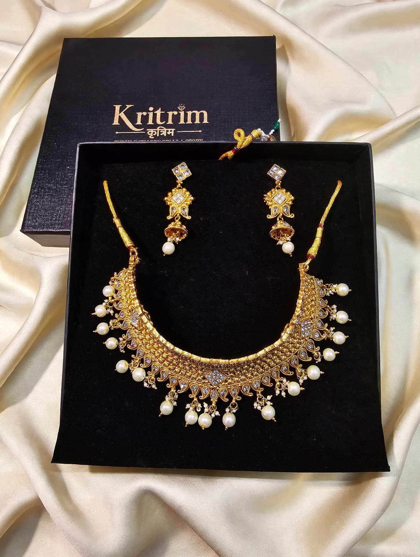 Rukmini Bridal Pearl Choker Set