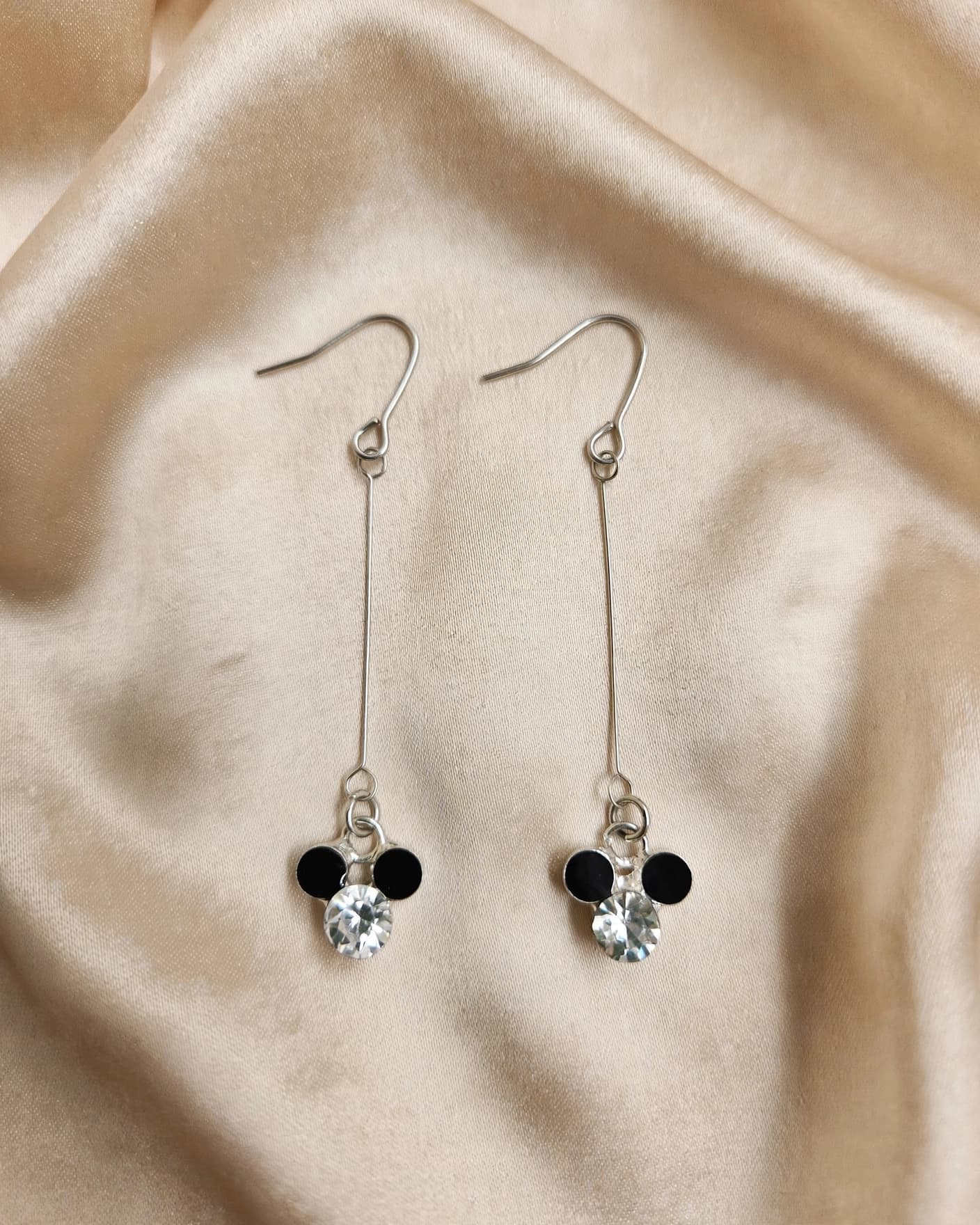 Raina Black Crystal Stick Drops