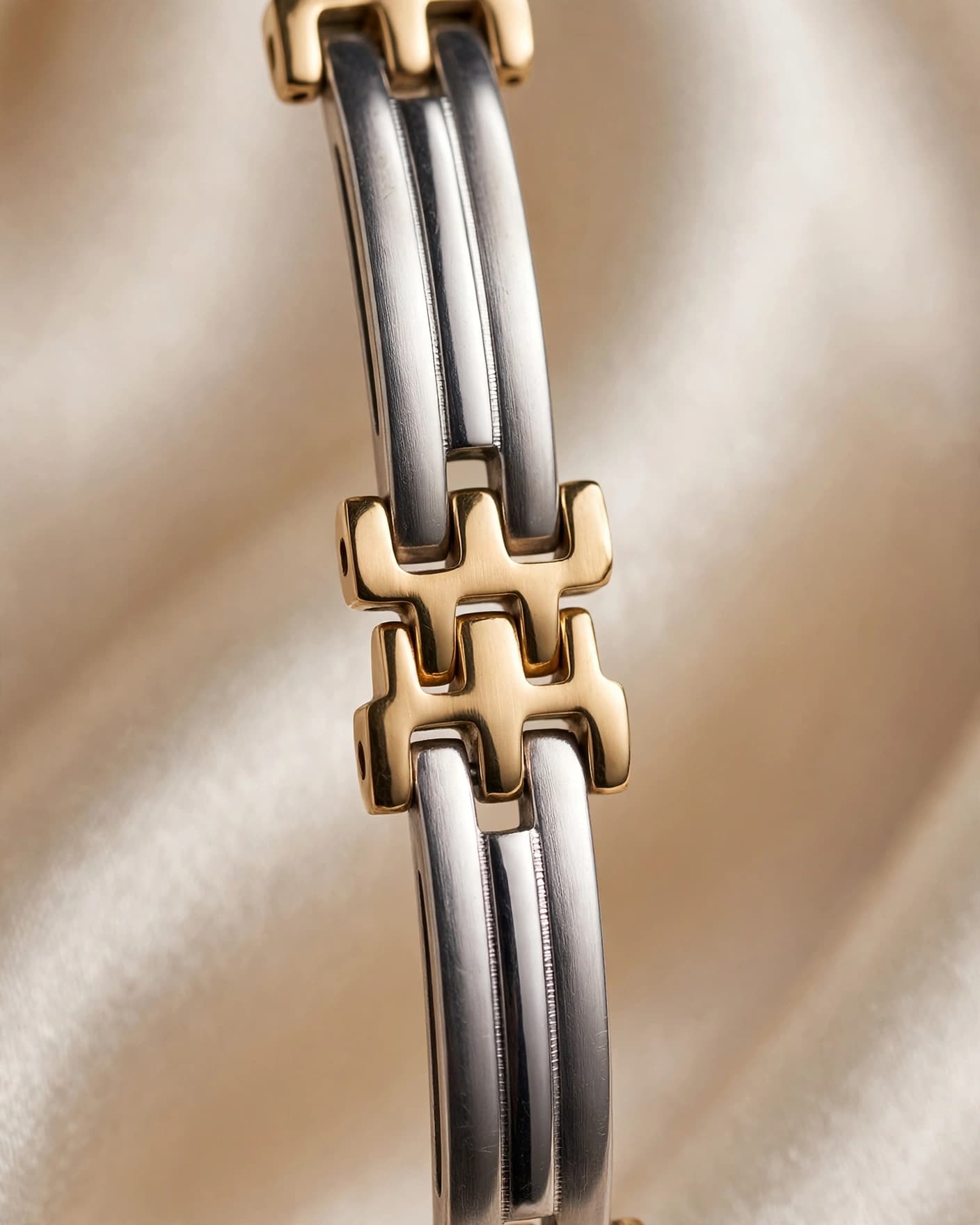 Veer Two-Tone Link Bracelet