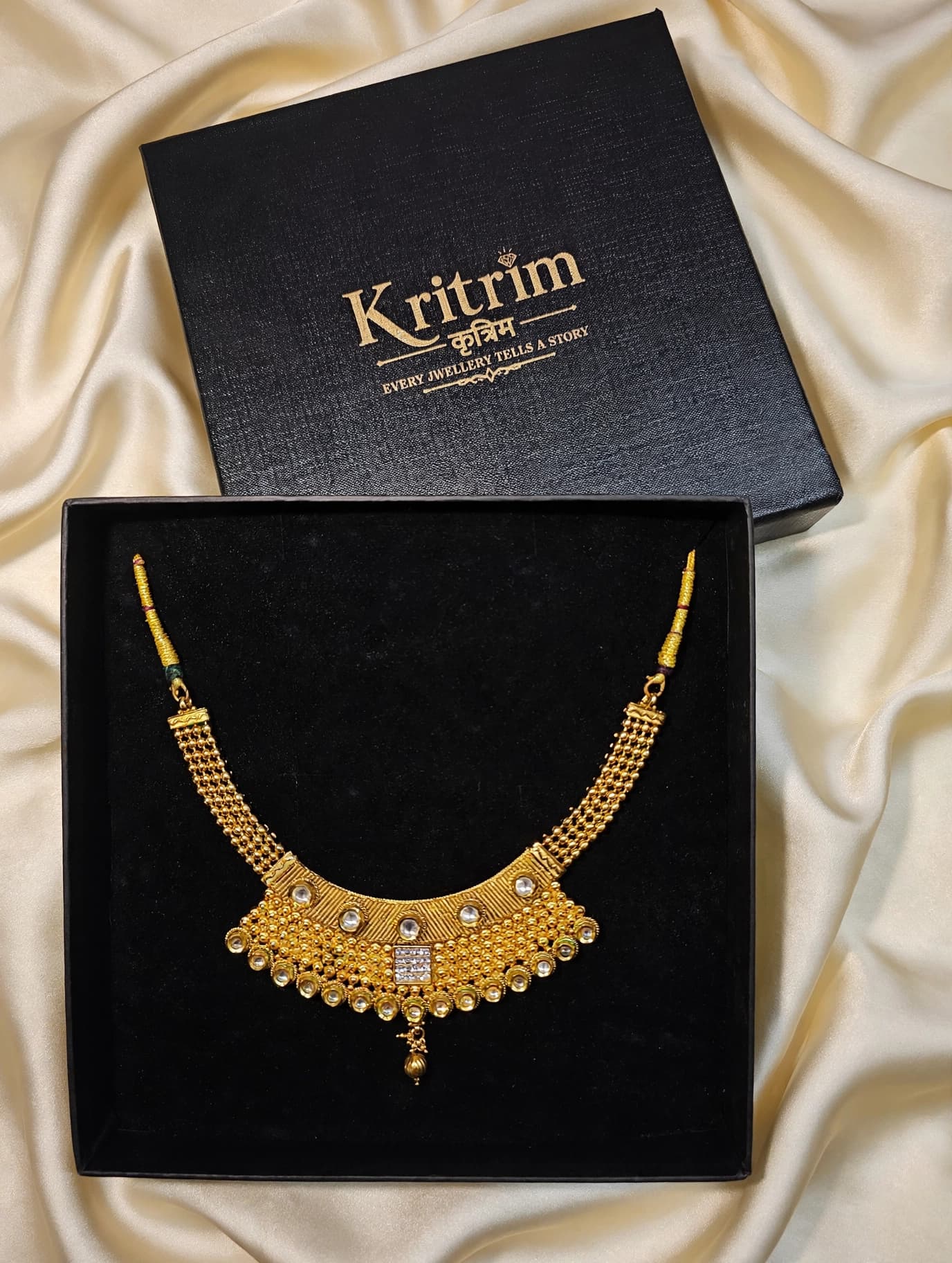 Meenakshi Temple Kundan Choker