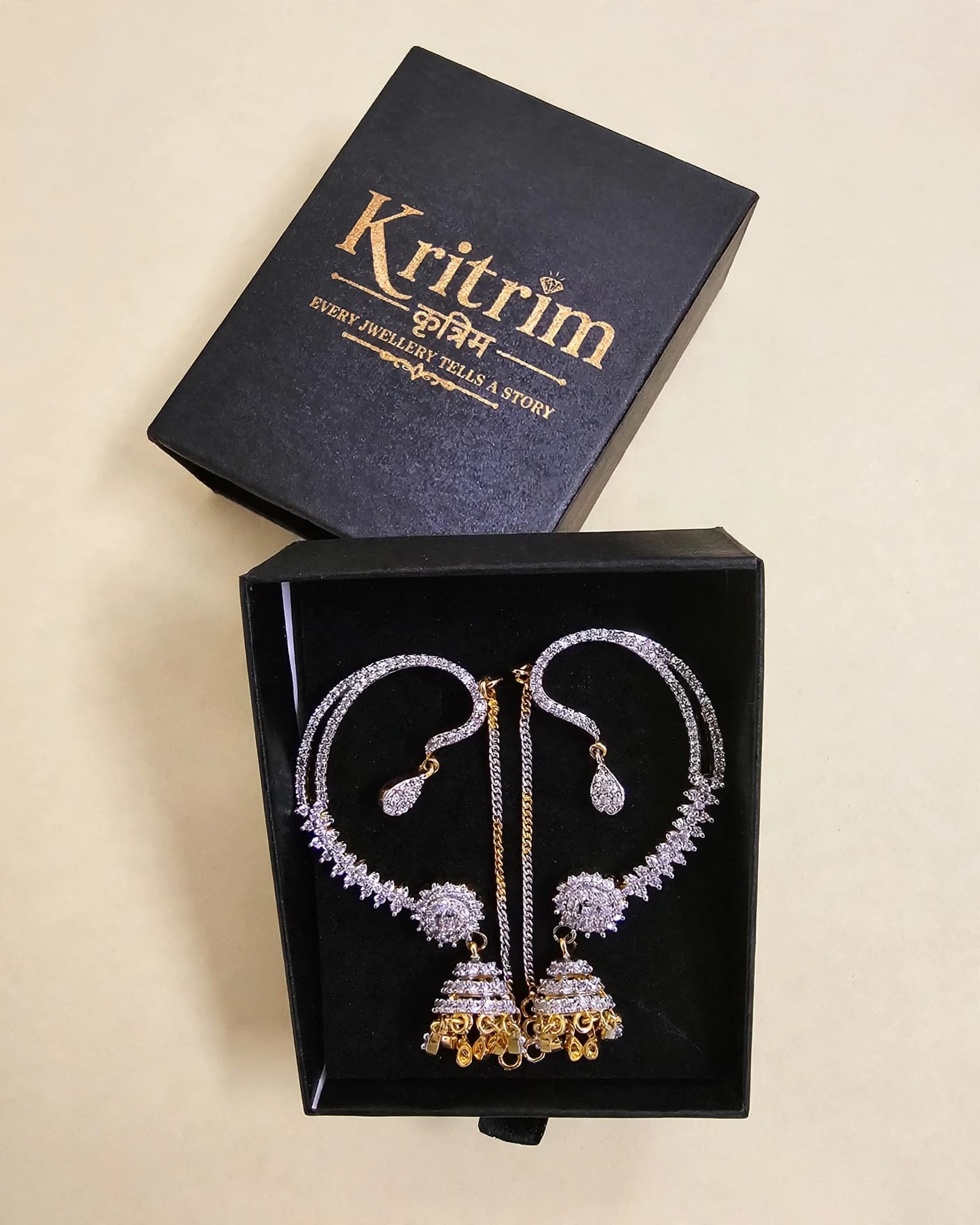 Sahara CZ Ear Cuff Earrings