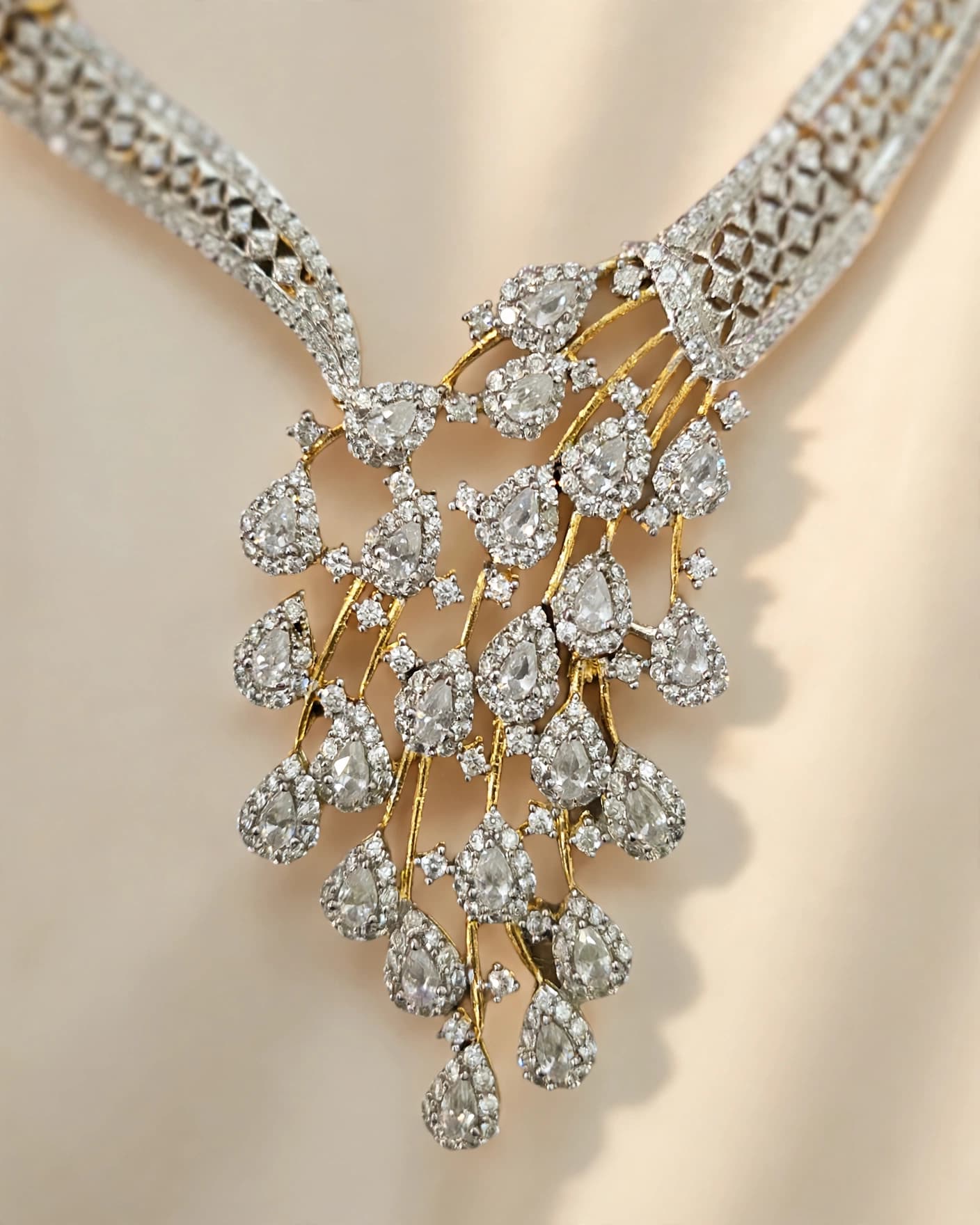 Jahnavi Cascade CZ Bridal Set