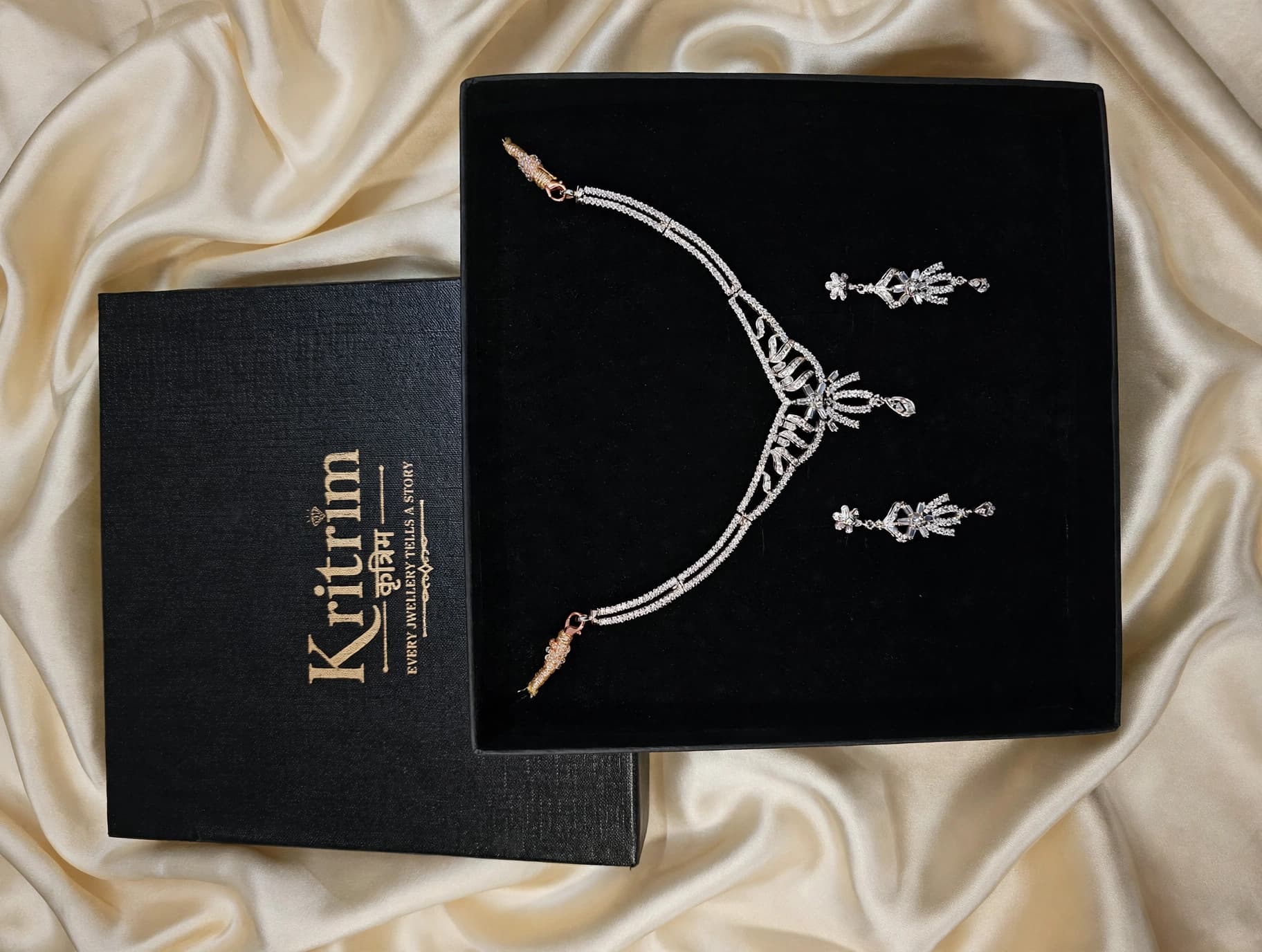 Elina CZ Necklace Set