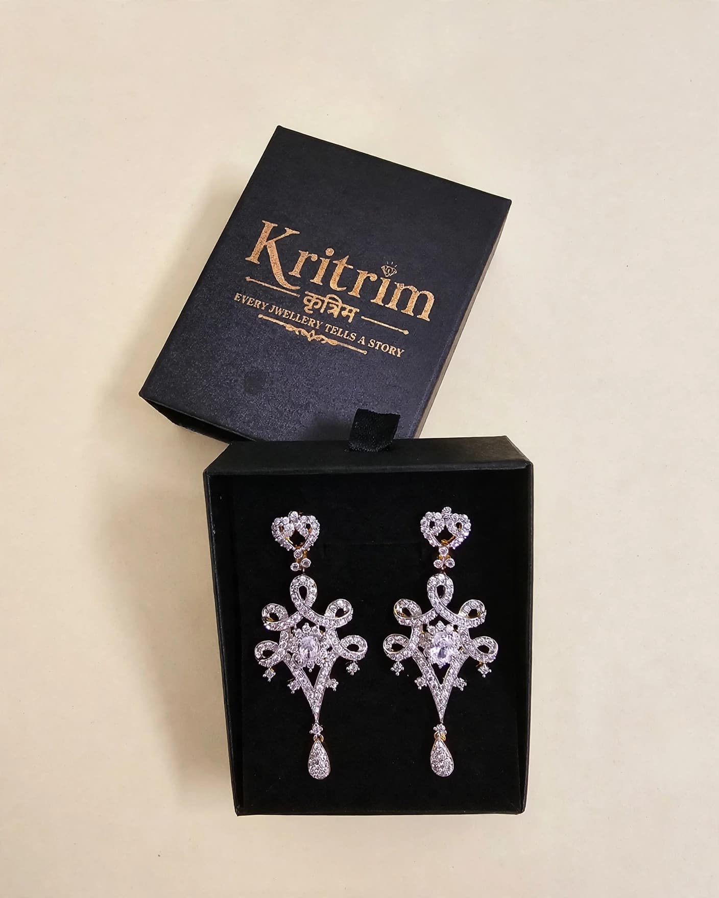 Elara CZ Chandelier Earrings