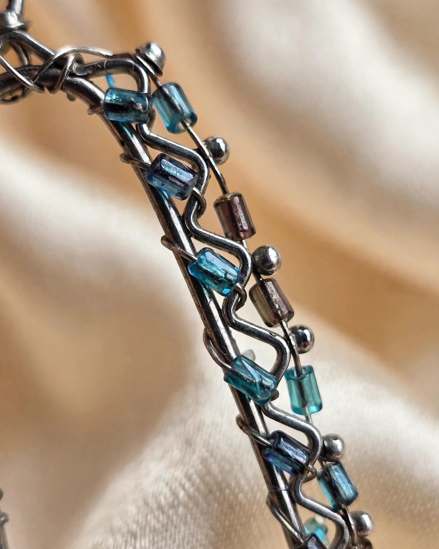Neelam Teal Rectangle Hoops