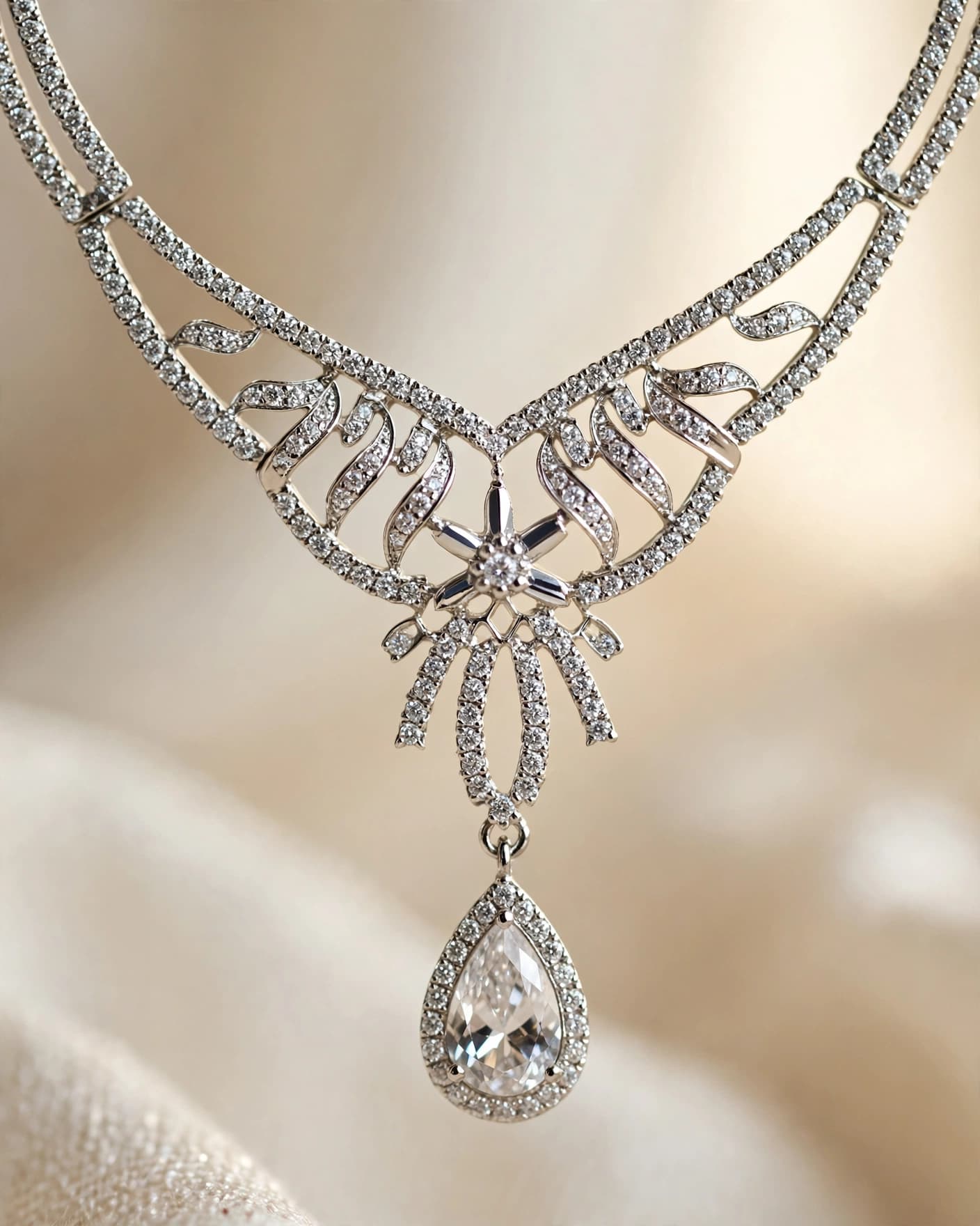 Elina CZ Necklace Set
