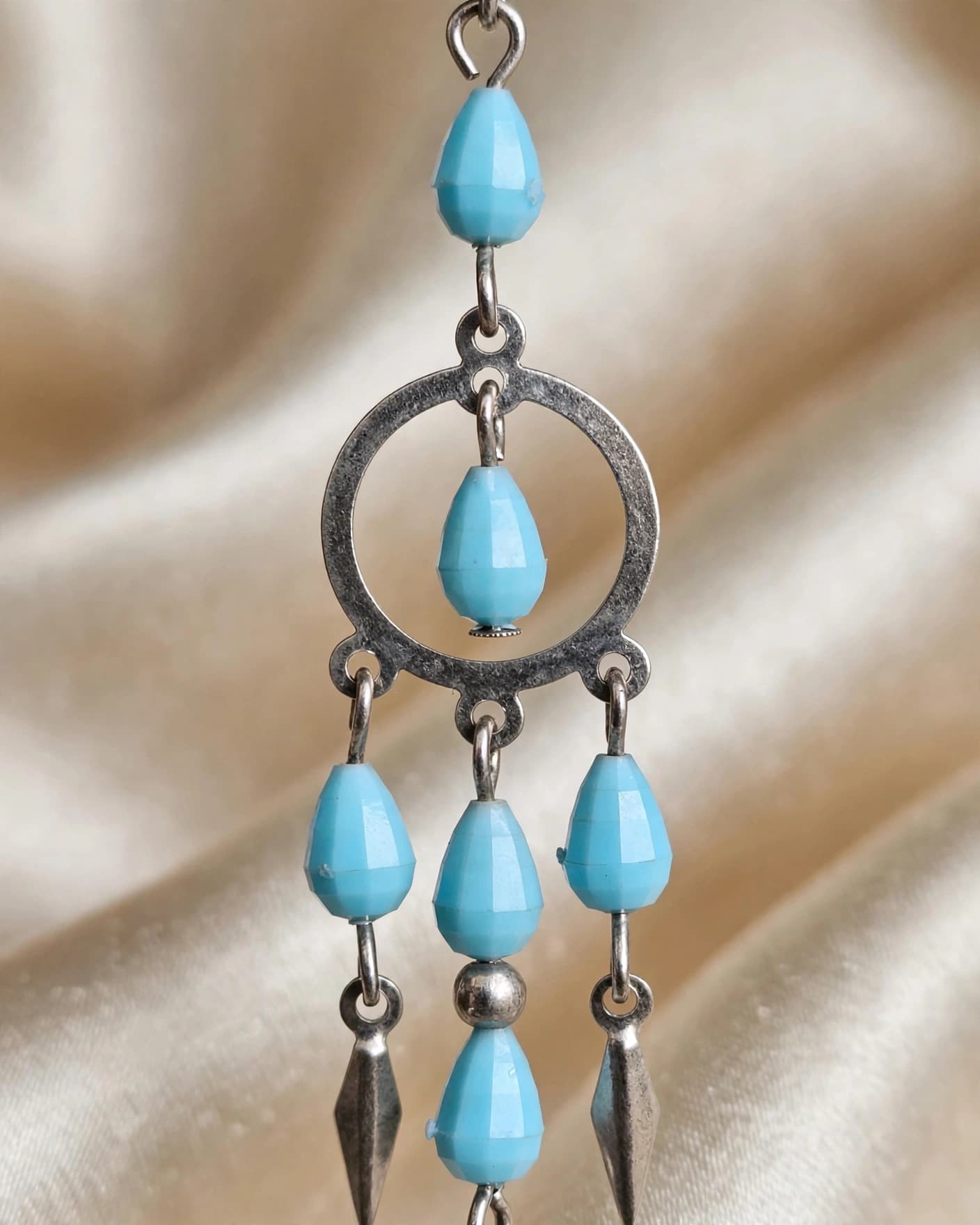 Jalpari Turquoise Chandelier Earrings