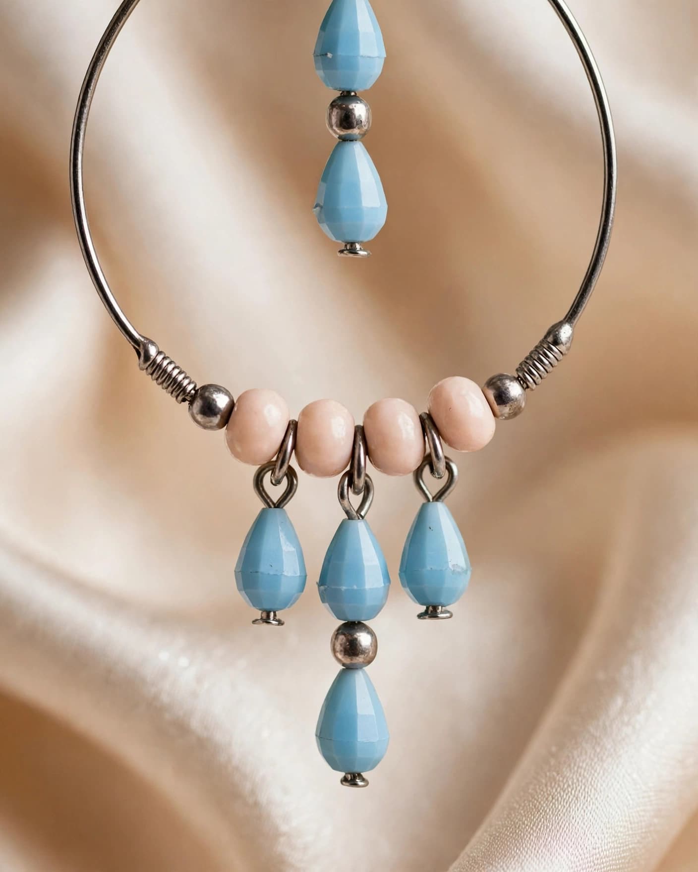 Firoza Turquoise Hoop Earrings