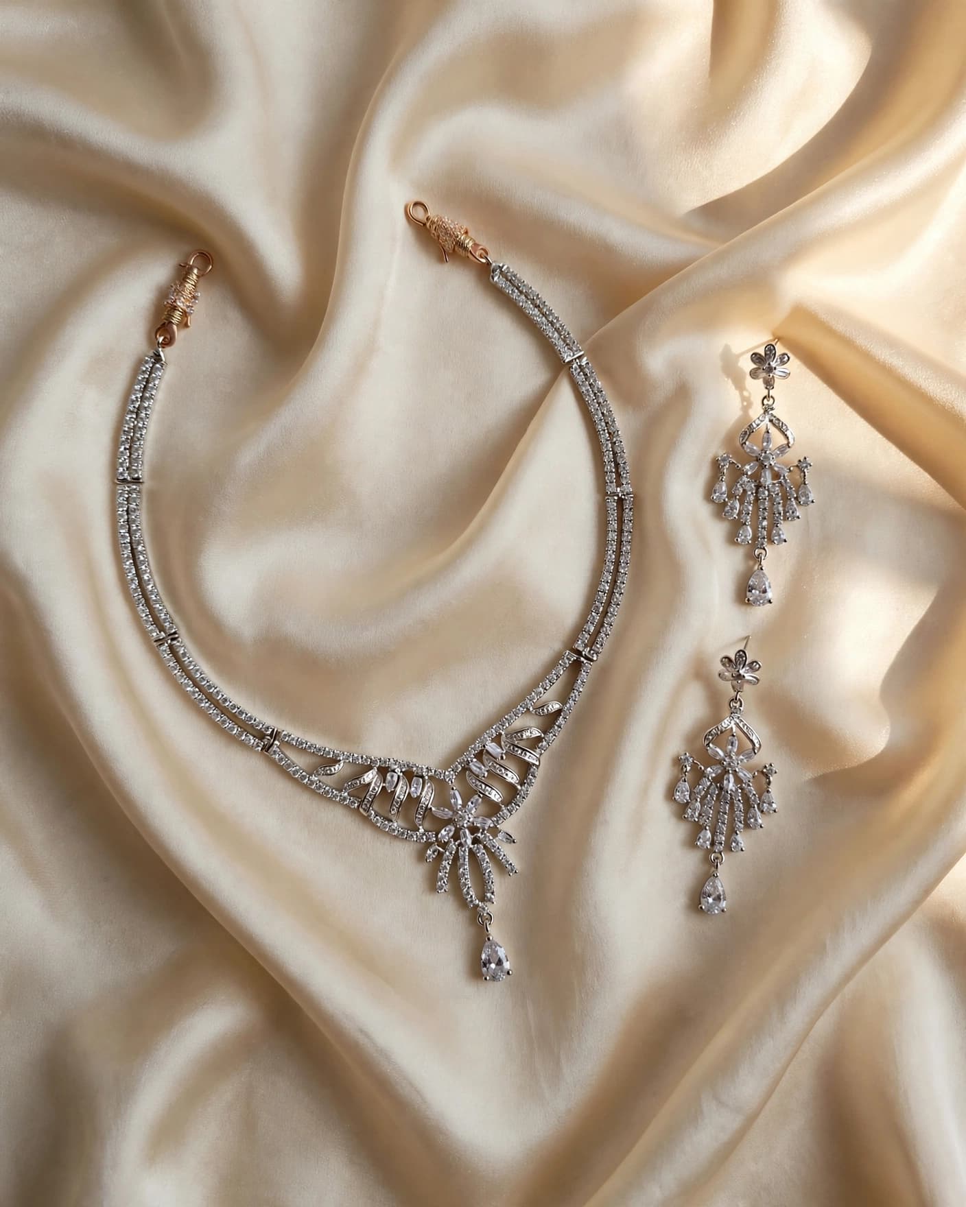 Elina CZ Necklace Set