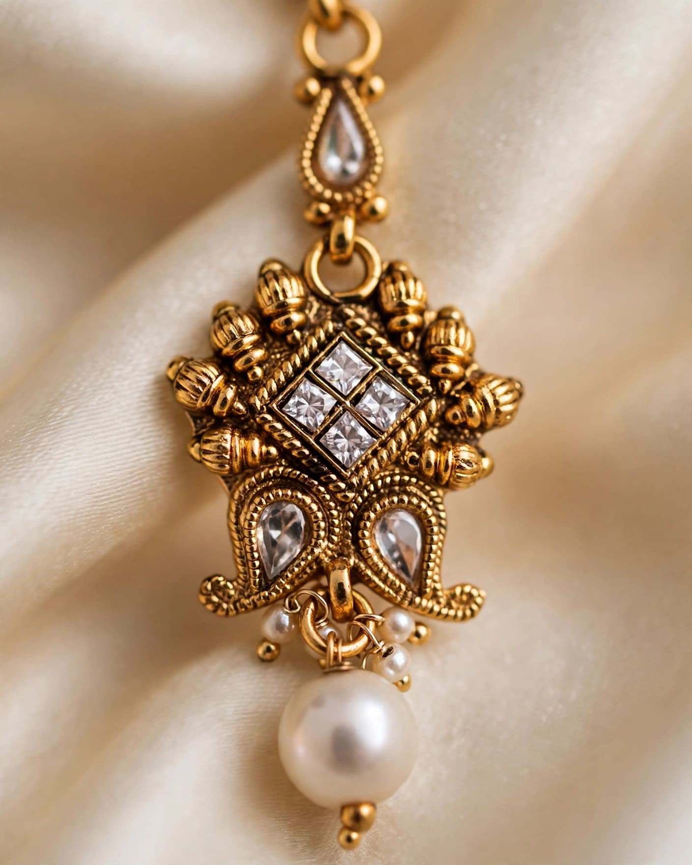 Rajkumari Antique Kundan Maang Tikka