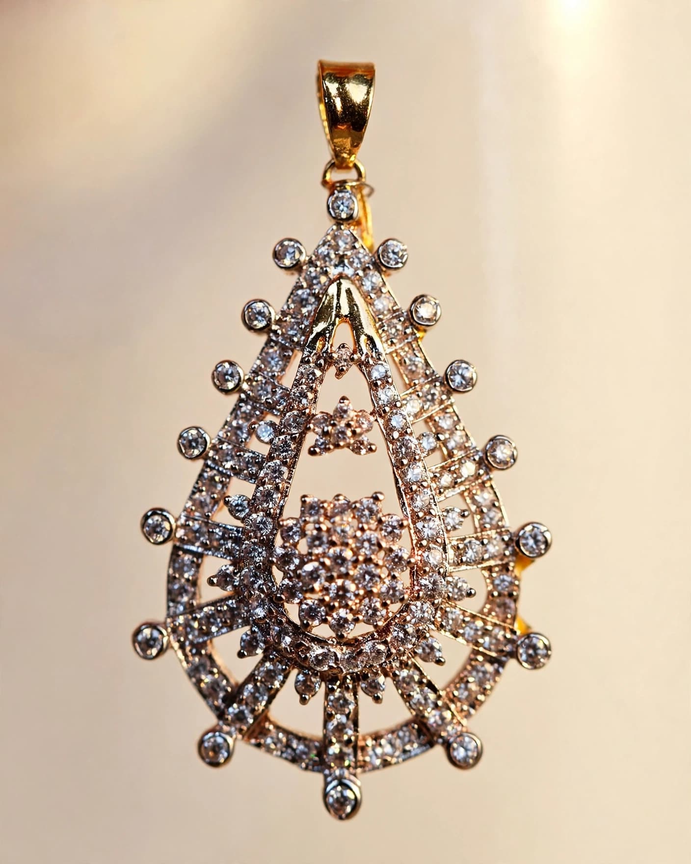 Tara Teardrop CZ Pendant Set