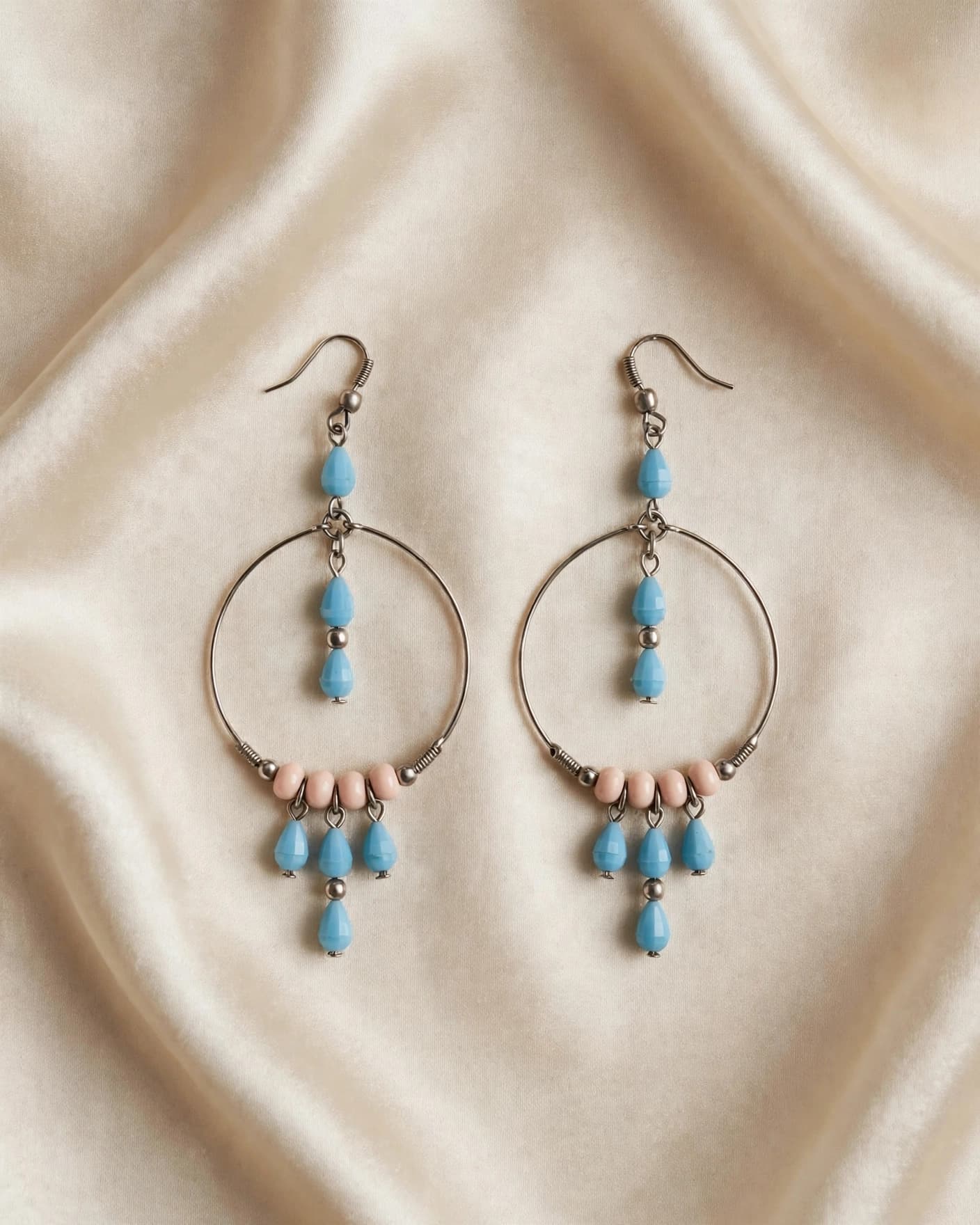 Firoza Turquoise Hoop Earrings