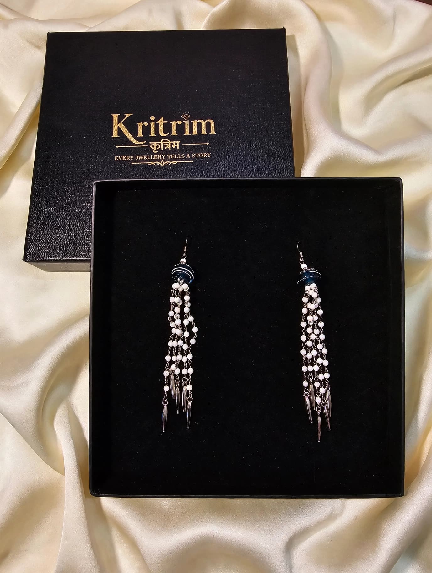 Zoya Beaded Tassel Earrings