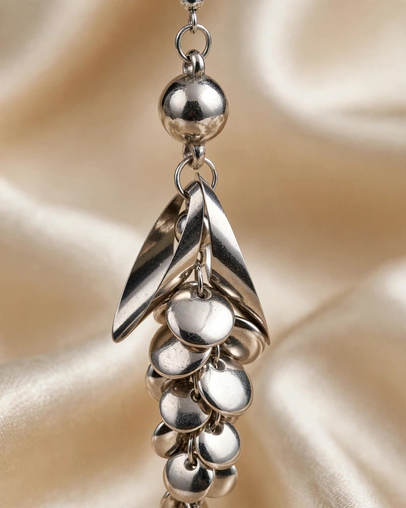 Vann Silver Leaf Cluster Earrings