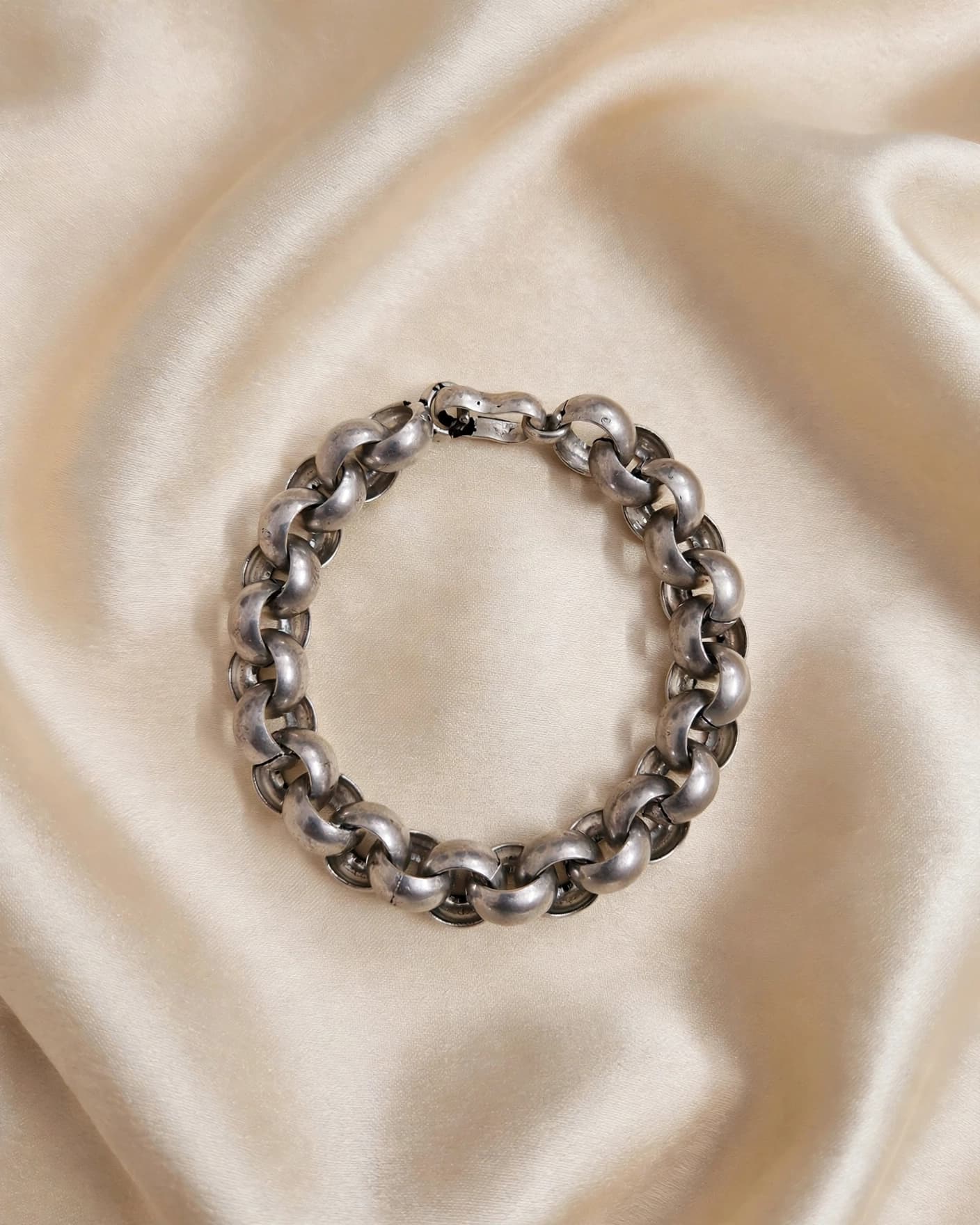 Rudra Oxidised Rolo Bracelet