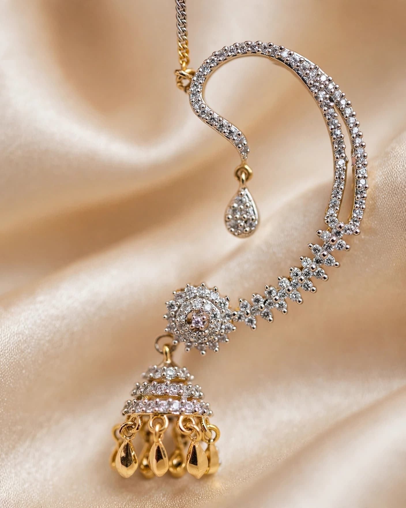 Sahara CZ Ear Cuff Earrings