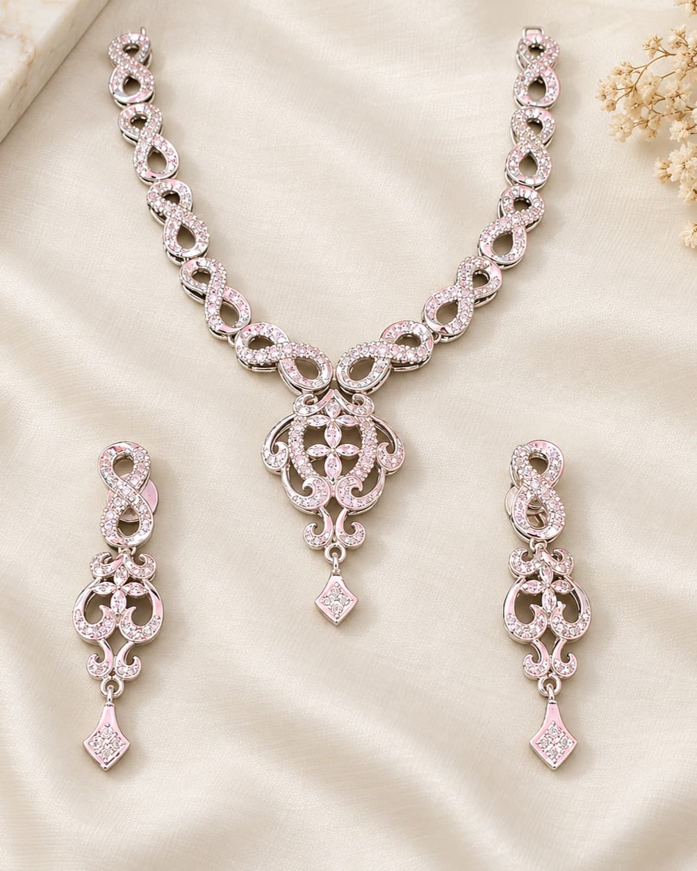 Aurora CZ Necklace Set