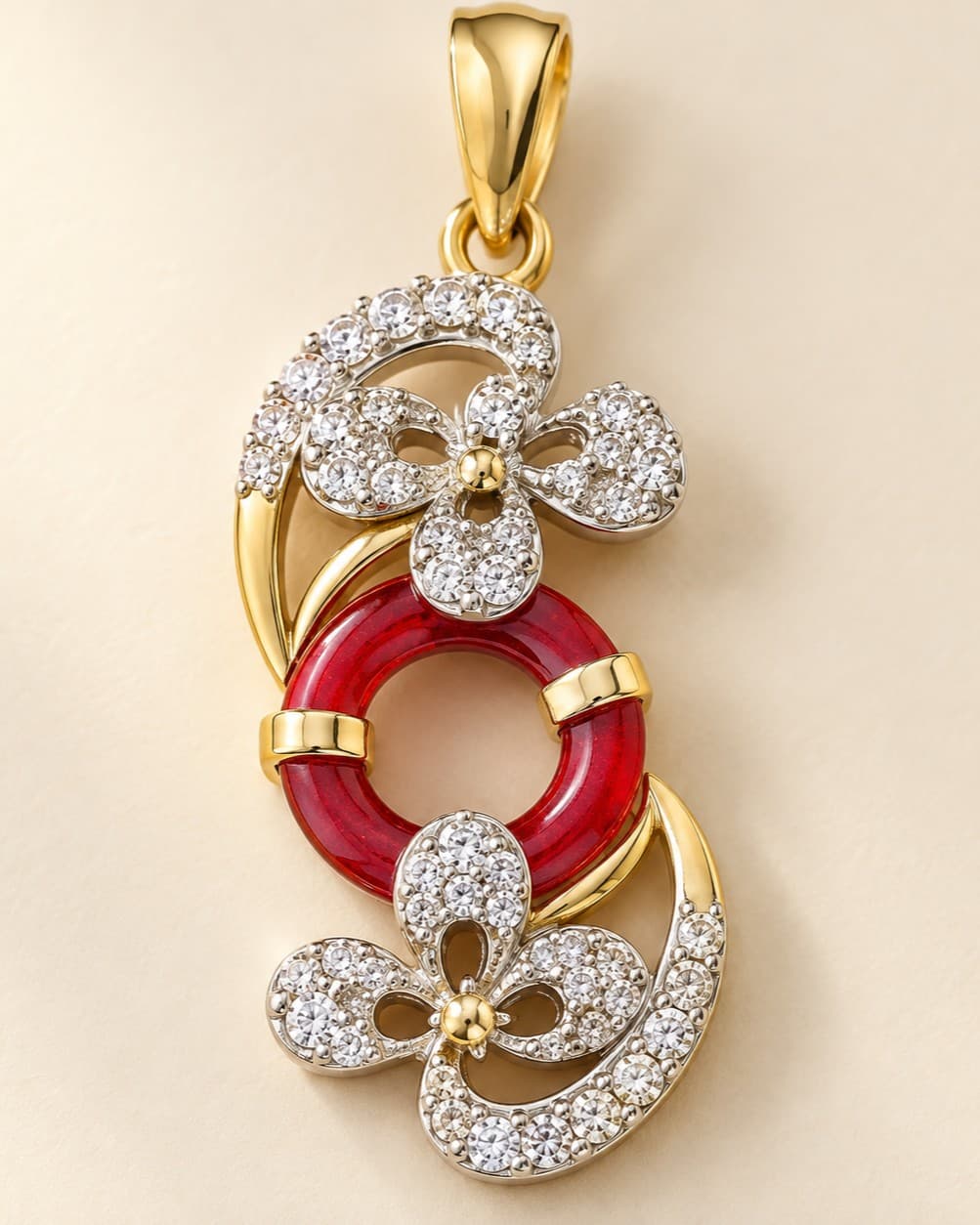 Sana Floral Pendant Set